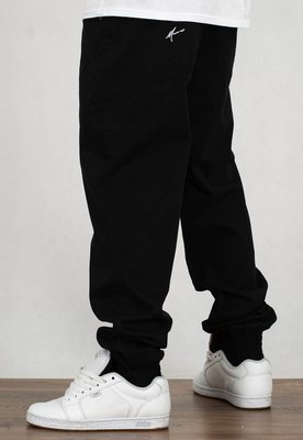 Spodnie Moro Sport Joggery Stich M Pocket czarne materiałowe