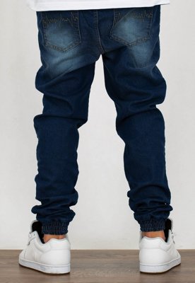 Spodnie Moro Sport Joggery Wave Pocket guma w pasie damage wash jeans