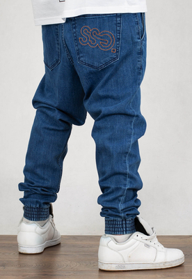 Spodnie SSG Jeansy Slim Outline Nici Brąz jeans light
