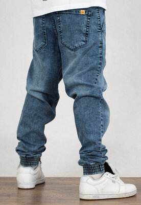 Spodnie SSG Jeansy Slim Skin jeans wycierane light blue
