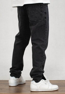 Spodnie SSG Slim Laser Multilogo czarny jeans