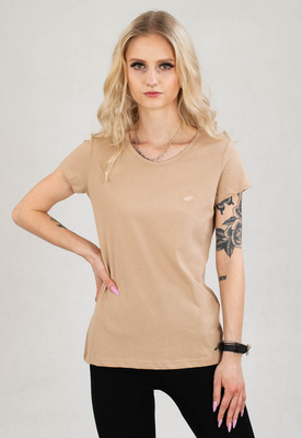 T-Shirt 4F TSD033 brązowy