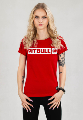 T-Shirt Pit Bull Hilltop czerwony