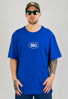 T-Shirt SSG Oval Frame Basic Logo kobaltowy