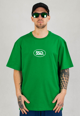T-Shirt SSG Oval Frame Basic Logo zielony