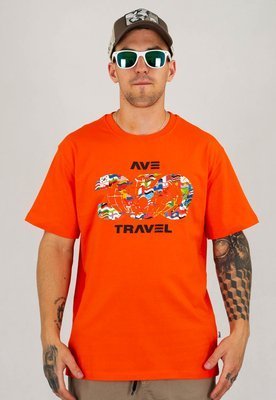 T-shirt 360CLTH At Flags pomarańczowy