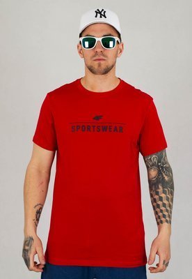T-shirt 4F TSM005 czerwony