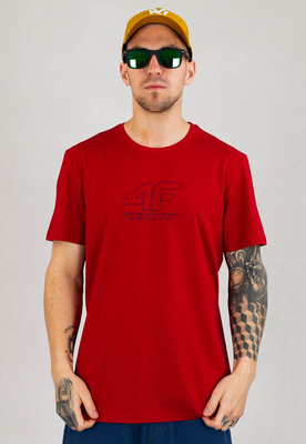 T-shirt 4F TSM016 ciemno czerwona