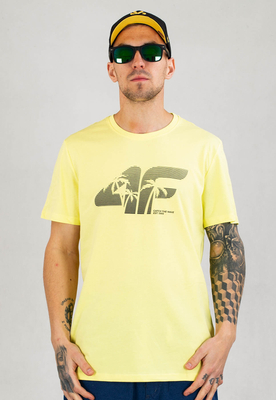T-shirt 4F TSM042 żółty