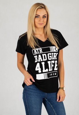T-shirt ATR Wear Bad Girl 4 Life czarny