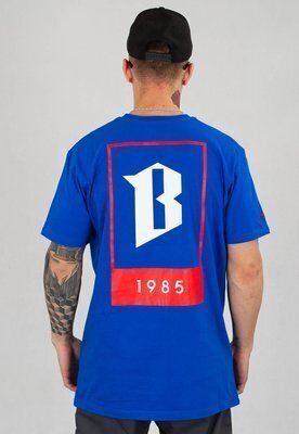 T-shirt B.O.R. Biuro Ochrony Rapu BOR 1985 niebieski