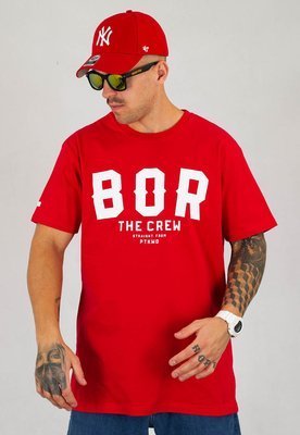T-shirt B.O.R. Biuro Ochrony Rapu Borcrew The Crew czerwony