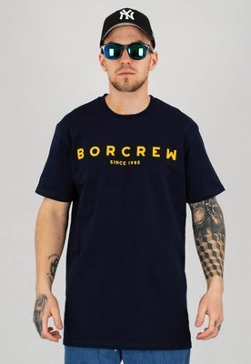 T-shirt B.O.R. Biuro Ochrony Rapu Borcrew granatowy