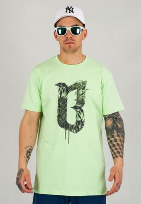 T-shirt B.O.R. Biuro Ochrony Rapu Concrete zielony neonowy