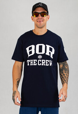 T-shirt B.O.R. Biuro Ochrony Rapu The Crew granatowy