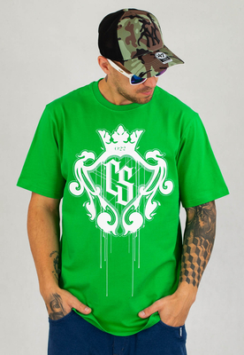 T-shirt Ciemna Strefa CS Duży Herb zielony