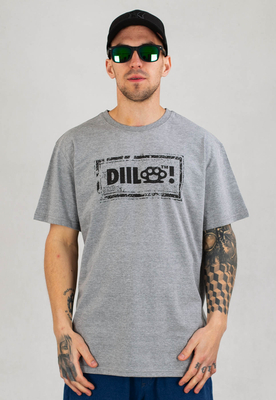 T-shirt Diil Damage szary