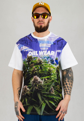 T-shirt Diil Plant Fullprint biały