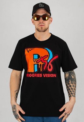 T-shirt Dudek P56 Vision czarny