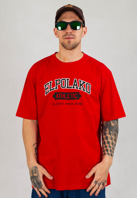 T-shirt El Polako ATH Ep czerwony