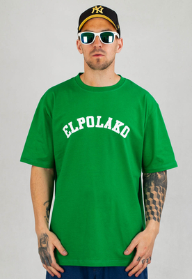 T-shirt El Polako College zielony