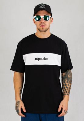T-shirt El Polako Stripe czarny