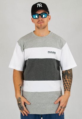 T-shirt Mass Layer biało szary