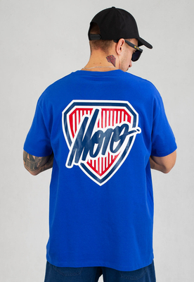 T-shirt Moro Sport Shield Slant Tag niebieski