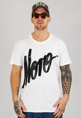 T-shirt Moro Sport Slant Tag biały