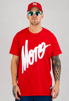 T-shirt Moro Sport Slant Tag czerwony