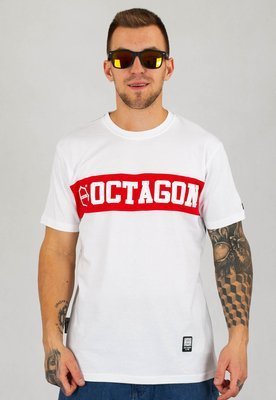 T-shirt Octagon Middle biały