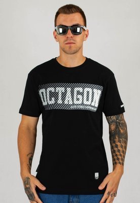 T-shirt Octagon New Lines czarny