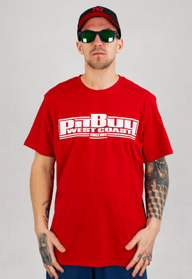 T-shirt Pit Bull Classic Boxing 170GSM czerwony