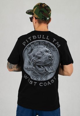 T-shirt Pit Bull Coin Weapon Middle Weigh czarny