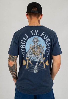 T-shirt Pit Bull Denim Washed Forever granatowy