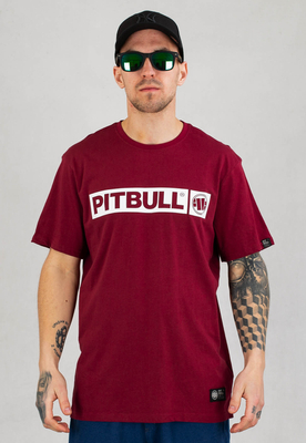 T-shirt Pit Bull Hilltop 170GSM bordowy