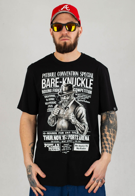 T-shirt Pit Bull Middle Bare Knuckle czarny