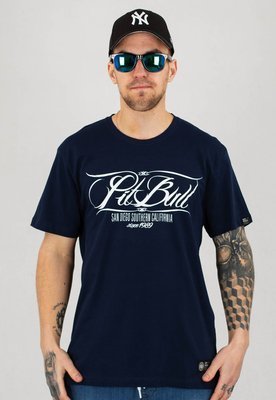 T-shirt Pit Bull Oldschool PB granatowy