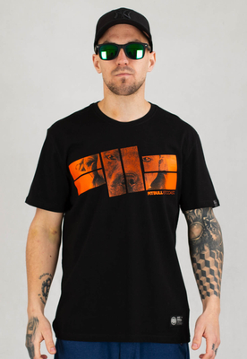 T-shirt Pit Bull Orange Logo czarny
