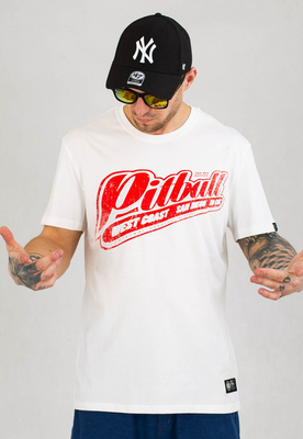T-shirt Pit Bull Red Brand biały