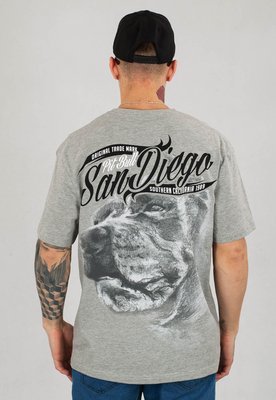 T-shirt Pit Bull San Diego III szary
