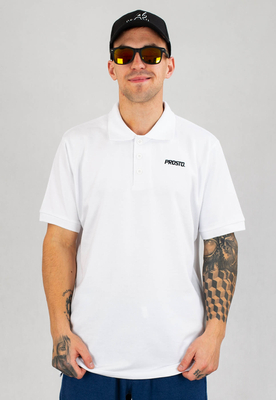 T-shirt Polo Prosto Lit biały