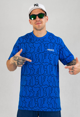 T-shirt Prosto Baggy niebieski