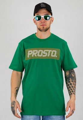 T-shirt Prosto Crossline ciemno zielony