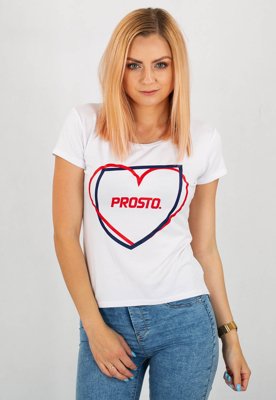 T-shirt Prosto Heart biały