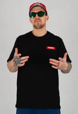 T-shirt Prosto Jackart czarny