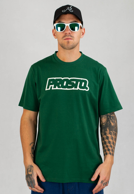 T-shirt Prosto Logout ciemno zielony