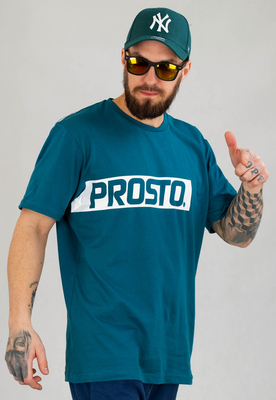 T-shirt Prosto Logstri turkusowy