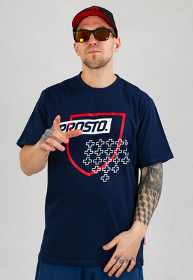 T-shirt Prosto Outofline granatowy