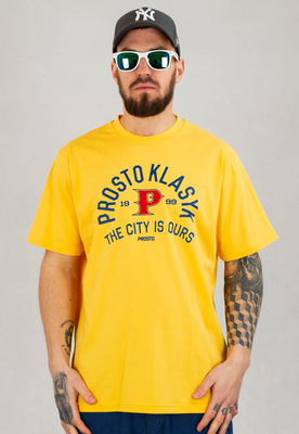 T-shirt Prosto Pitcher żółty